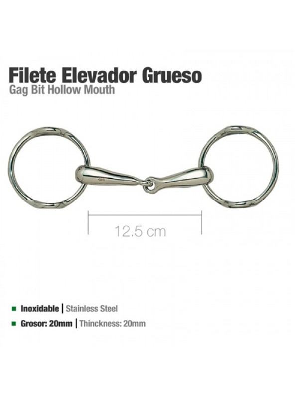 Filete anillas elevador Zaldi 20mm/8cm