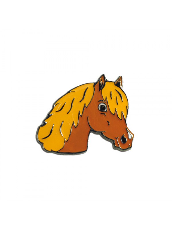 Pin happyROSS Pony Head Brown
